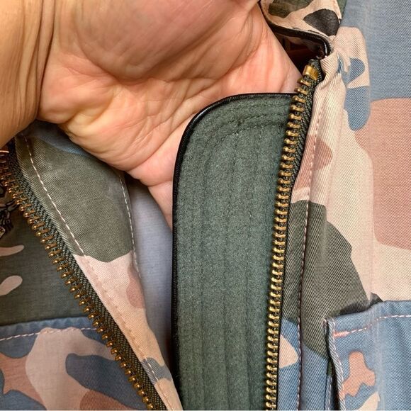 ZADIG & VOLTAIRE Kavy Jacket Sz Small Camou Brode Skull Embroidered Bomber Wool - Picture 9 of 16